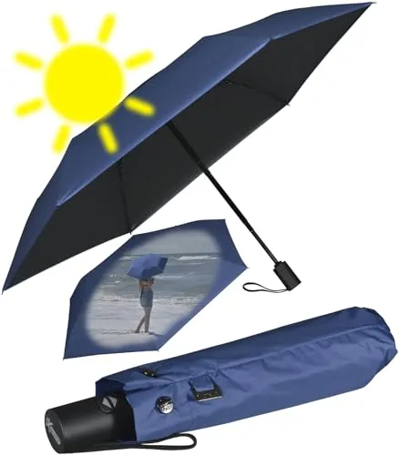 iX-brella Mini Sonnen-Regenschirm mit Auf-Zu-Automatik