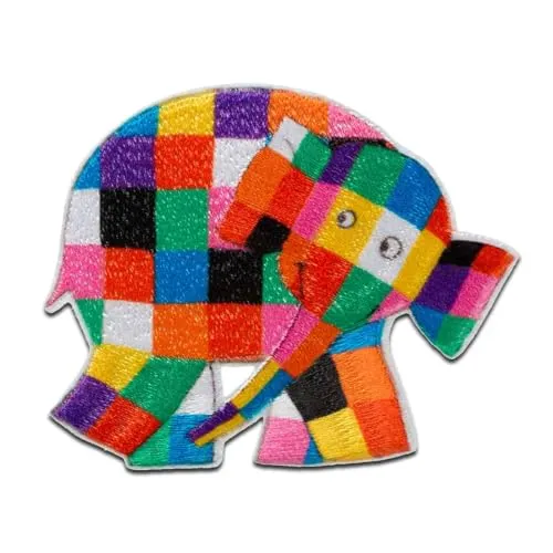 Mono-Quick 1805x Elmer Applikation, Bügelbild, Patch, Aufnäher Elefant (18052 - Elmer seitlich)