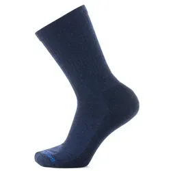 Smartwool Unisex Everyday Solid Rib Crew Socken, Deep Navy, L - Sportsocken aus weichem, atmungsaktivem Material mit angenehmer Passform und schnellem Feuchtigkeitstransport, ideal für Sport und Alltag.