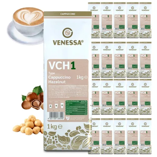 VENESSA Cappuccino Hazelnut VCH1  - 20 x 1kg - Vorteilspack - Automatenfähig