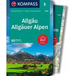 KOMPASS Wanderführer Allgäu, Allgäuer Alpen, 60 Touren mit Extra-Tourenkarte