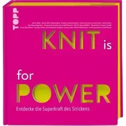 KNIT is for POWER: Entdecke die Superkraft des Strickens in pink von Frechverlag