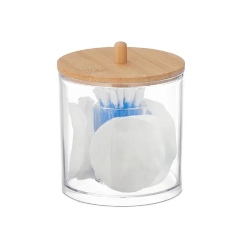Wattestäbchen-Behälter Bad Organizer Wattestäbchen Aufbewahrung Wattepadhalter