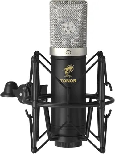 TONOR Großmembran USB Mikrofon PC Set, Kondensator Microphone 192 kHz/24 Bit Computer Podcast Mikro Professional mit Microfon Ständer für Studio, Streaming, YouTube, Singen, Gaming, Mic TC-2030