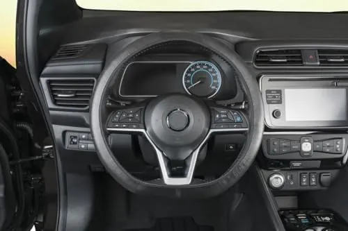 WALSER Auto Lenkradbezug Soft Grip, Auto Lenkrad Schutzhülle, Lenkradhülle Auto Canvas, Lenkradschutz Auto, Lenkradbezug Winter/Lenkrad Bezug Sommer, Anti Rutsch Lenkradbezug Sport schwarz