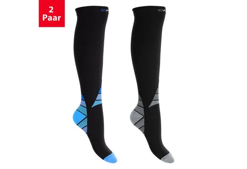 CFLEX Kompressionsstrümpfe Sport Strümpfe Damen/Herren (1/2 Paar) Kompressions Kniestrümpfe