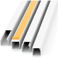 ViD Kabelkanal Selbstklebend 10 Stück Je 1 Meter 12x12 mm
