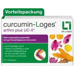 Curcumin-loges Arthro Plus Uc-ii Kapseln - Hoch bioverfügbares Curcumin und patentiertes UC-II für Gelenkgesundheit und Beweglichkeit