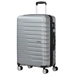 American Tourister FLASHLINE Spinner 67/24 EXP TSA - Sky Silver - Robuster Hartschalen-Koffer mit erweiterbarem Volumen, ideal für Reisen und mit TSA-Schloss für zusätzliche Sicherheit.