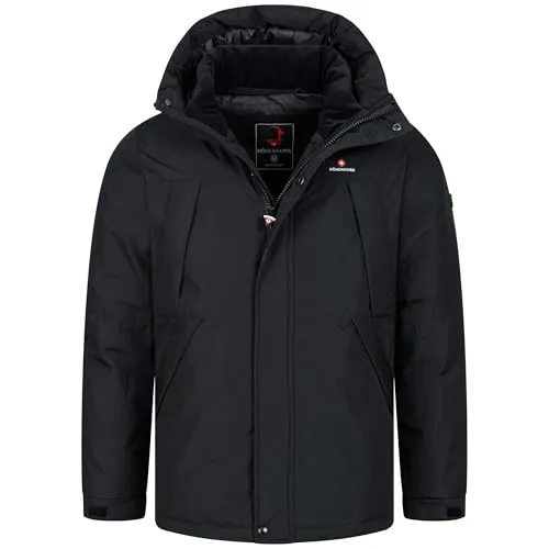 Höhenhorn Lawinenstar Herren Winterjacke Schwarz Gr. L - Warme und atmungsaktive Winterjacke mit hochwertiger Isolierung für optimalen Komfort. Strapazierfähiges Material und stilvolles Design machen sie ideal für kalte Tage.