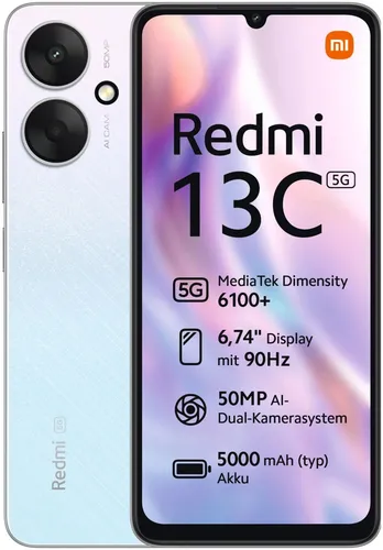 XIAOMI Smartphone Redmi 13C 5G 128GB silver von Xiaomi