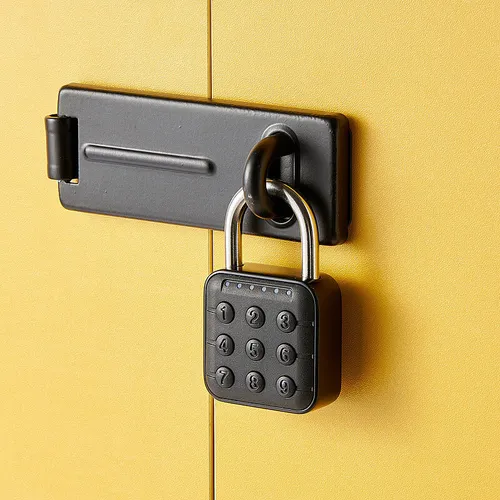 Produktbild Xcase 4er-Set Metall-Vorhängeschlösser, Zahlencode, App, Bluetooth 5, IP67 -