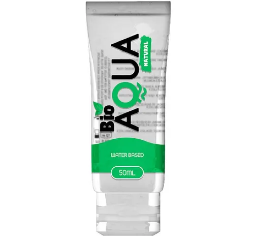 Bioaqua Gleitgel Natural - Waterbased Lubricant, Tube mit 50ml, 1-tlg., wasserbasiertes Gleitgel aus natürlichen Inhaltsstoffen
