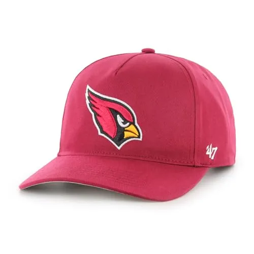 '47 NFL Arizona Cardinals Hitch RF Unisex Baseball Cap - Hüte, Kappen & Mützen für Baseball-Fans, verstellbarer Snapback-Riemen für perfekten Sitz und auffälliges Teamlogo in dunklem Rot.