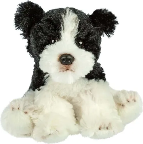 Border Collie Kuscheltier Hund schwarz weiß Plüschtier Schnuffelhund CHEWY