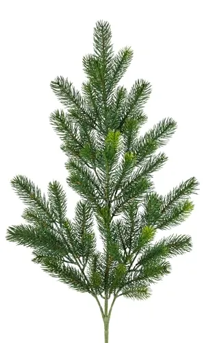 Kunstzweig Premium 90cm - Künstlicher Kunststoff-Tannenzweig - Kunstzweige in Premium-Qualität, gefertigt aus 100% PE, mit realistischem Aussehen und natürlichen Farbverläufen. Ideal für festliche Dekorationen und kreative Arrangements.