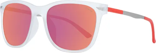 Police Sonnenbrille SPL537B CRGZ 56 Herren - Transparente Eleganz - Sonnenbrillen für Herren mit polarisierten und verspiegelt Linsen, 100 % UVA/UVB-Schutz. Ideal für stilbewusste Männer, die Komfort und Schutz suchen.