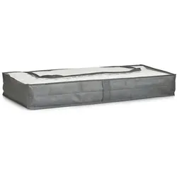 Aufbewahrungsbox Unterbett 103 x 45 cm aus Polypropylen in Grau - Praktische Aufbewahrungsbox für den Platz unter dem Bett, aus robustem Polypropylen gefertigt. Ideal zur ordentlichen Lagerung von Kleidung und mehr.