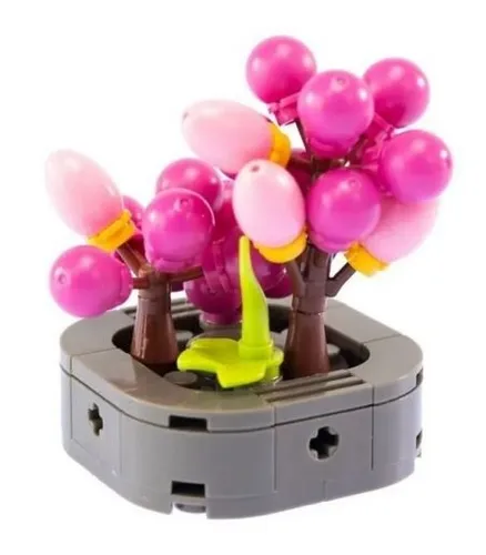 Mini Blumen Bausatz 82 Teile Kunstblumen Deko 0416