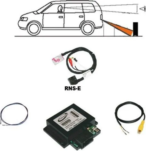 Für Audi RNS-E RNSE Original Kufatec Rückfahrkamera Interface + Kabelbaum Kamera