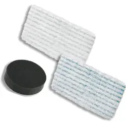 Rowenta ZR005804 Reinigungstücher und Schaumstofffilter - Wischtücher & -bezüge für Dampfreiniger, Komplettpaket mit 2 Mikrofasertüchern und 1 Schaumstofffilter für bis zu 100 Waschgänge – ideal für gründliche Reinigung.