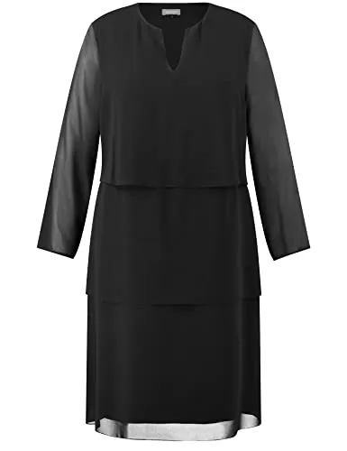 Samoon Kleid Gewebe - Freizeitkleider für Damen, aus hochwertigem Gewebe für optimalen Tragekomfort und lässigen Stil.