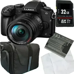 Panasonic Lumix G81HA+G 14-140 mm Set - Spiegelreflex- & Systemkameras mit 32 GB Speicherkarte, Mikrofasertuch und Fototasche für perfekte Aufnahmen unterwegs.