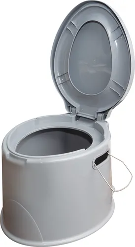 Aidapt Tragbare Toilette - Klosettstuhl - grau