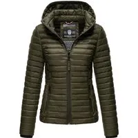 MARIKOO Damen Übergangsjacke mit Kapuze