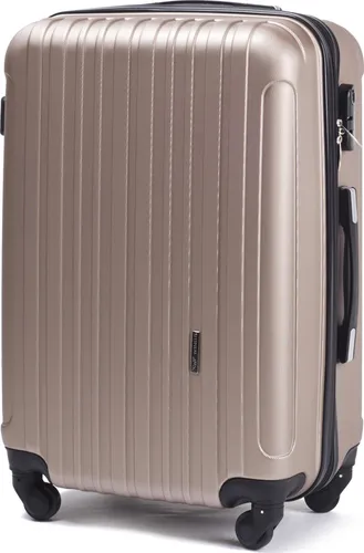 W WINGS Geräumiger Kabinentrolley - Leichter Flugzeugkoffer - Koffer aus kratzfestem und wasserdichtem ABS Plus, mit zweistufigem Teleskopgriff und Kombinationsschloss, ideal für Reisen mit Stil und Sicherheit.