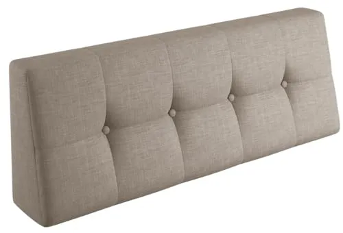 sunnypillow Palettenkissen 120x40x20/10cm Sand - Gartenmöbel-Kissen, bequeme Palettenauflage aus robustem, wasserabweisendem Material für drinnen und draußen, sorgt für höchsten Sitzkomfort und verwandelt Europaletten in gemütliche Sitzmöglichkeiten.