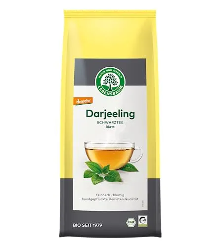 Lebensbaum Darjeeling Blatt Demeter bio 250g - Tees: Feinherber Darjeeling-Tee aus biologisch-dynamischem Anbau, handgepflückt aus dem Himalaya für ein unverwechselbares Aroma und Hochgenuss.