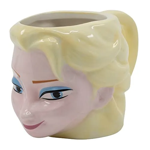 3D Motivtasse Kopf Elsa aus Disneys Frozen Keramiktasse mit Geschenkbox