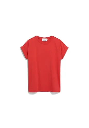 Damen T-Shirt aus Bio-Baumwolle IDAARA Loose Fit Coral Blush