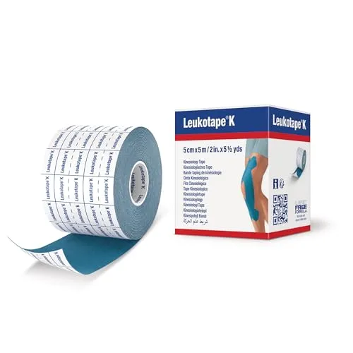 Leukotape Kinesio-Tape K, wasserfest, blau, 5m x 5cm von Leukotape