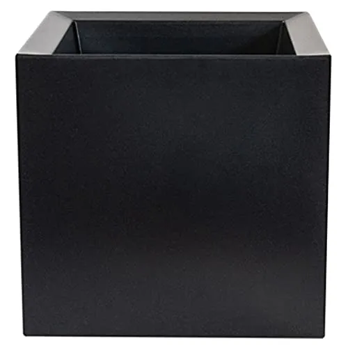 WellHome Top Garden Dani Blumentopf 40x40 cm - Hochwertiger anthrazitfarbener Blumentopf aus Polyethylen, ideal für Garten und Terrasse, wetterfest und langlebig.