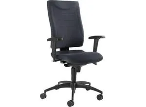 Schäfer Shop Pure Bürostuhl SSI Proline P1, mit Armlehnen, Synchronmechanik, Bandscheibensitz, anthrazit