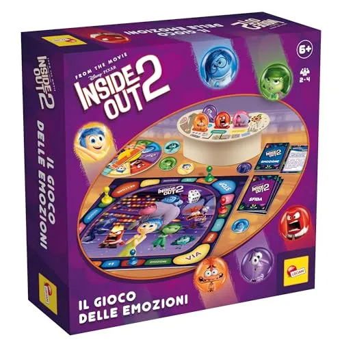 Lisciani Inside Out 2 - Das Spiel der Emotionen - Brettspiel zur Förderung von emotionaler Intelligenz, ideal für Familien und Freunde, um Gefühle spielerisch zu entdecken und zu verstehen.