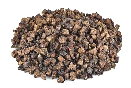 Kaureks Natur Hundeleckerlies, Rinderlunge 500g, Rinderlunge Würfel, Kausnack, Hundefutter, Kauartikel