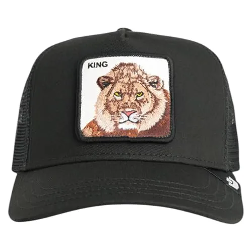 GOORIN Bros. King Trucker Cap Original Recipe black - Trucker Cap aus hochwertigem Material mit verstellbarem Druckknopf, ideal für den täglichen Gebrauch und garantiert authentisch mit holografischem Aufkleber.