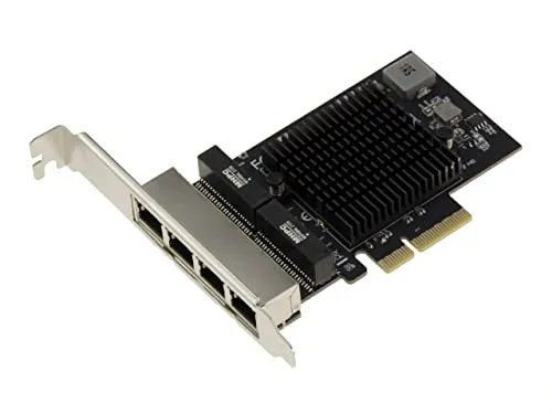 KALEA-INFORMATIQUE PCIe 2.5 LAN Quad Gigabit Ethernet-Karte 10 100 1000 2500 1G 2.5G 4 RJ45-Ports. Mit Realtek RTL8125 Chipsatz.