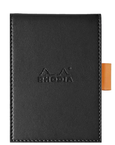RHODIA Notizblock No. 11 84 x 115 mm kariert schwarz 80 Blatt