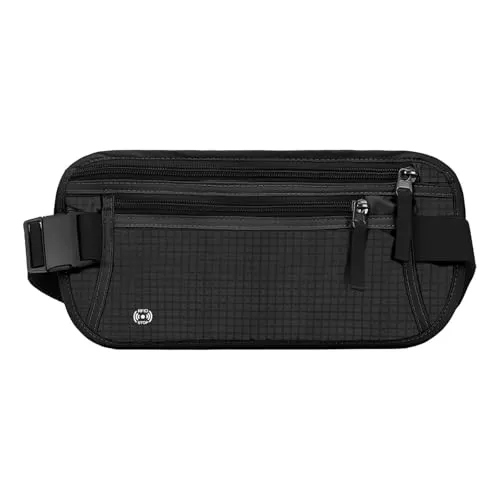 Flache Bauchtasche mit RFID Blocker für Reisen