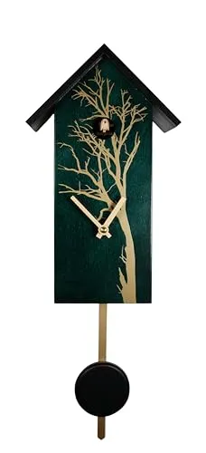 Engstler Moderne Quarz Kuckucksuhr mit Kuckucksruf