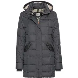 camel active Damen Gesteppte Jacke mit Abnehmbarer Kapuze Schwarz - Funktionsjacke mit winddichtem und wasserabweisendem Material, ideal für wechselhaftes Wetter und ausgestattet mit praktischen Zweiwege-Taschen.