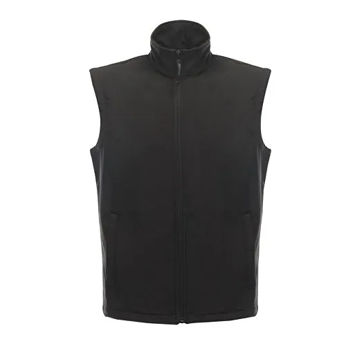 Regatta Klassische Softshell-Weste für Herren, Größe L, Schwarz - Herren-Westen aus leichtem Softshell-Material, wasserabweisend und schnelltrocknend, ideal für Outdoor-Aktivitäten.