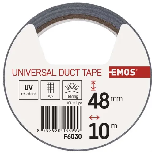 EMOS Universal Isolierband 48mm/10m DUCT TAPE UV Beständig F6030