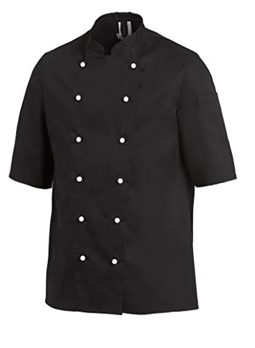 Kochjacke Unisex schwarz 12/1094/10, Größe 50 - Funktionsjacke für Köche, aus pflegeleichtem Material, ideal für den professionellen Einsatz in der Gastronomie.