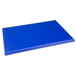 Hygiplas Extra Dickes Schneidebrett Blau - Professionelles Schneidebrett aus hochwertigem, geruchsneutralem Polyethylen. Ideal zum Schneiden von rohem Fisch, farbkodiert und spülmaschinengeeignet für höchste Hygienestandards.