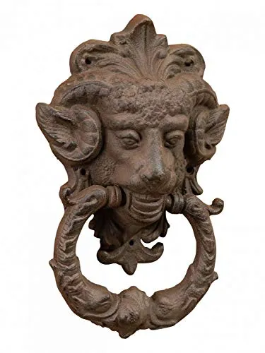 Aubaho Dekoobjekt Historischer Türklopfer Widder Schafbock von Aubaho